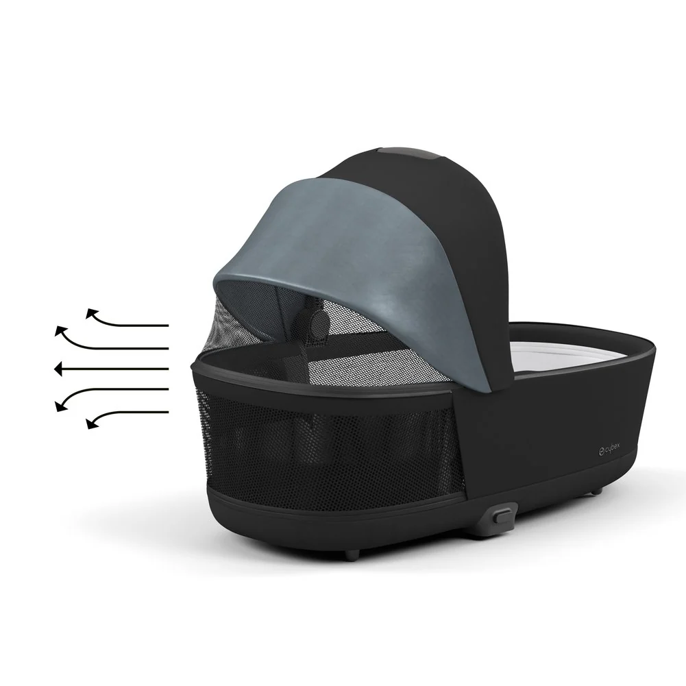 Cybex Lux Carry Cot for PRIAM 4 and e-PRIAM Strollers - Sepia Black - Image 2