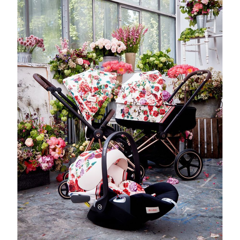 CYBEX Lux Carry Cot for PRIAM 4/e-PRIAM 2 - Spring Blossom Light - Image 6