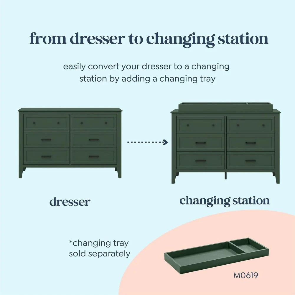 DaVinci Beau 6-Drawer Dresser - Image 3
