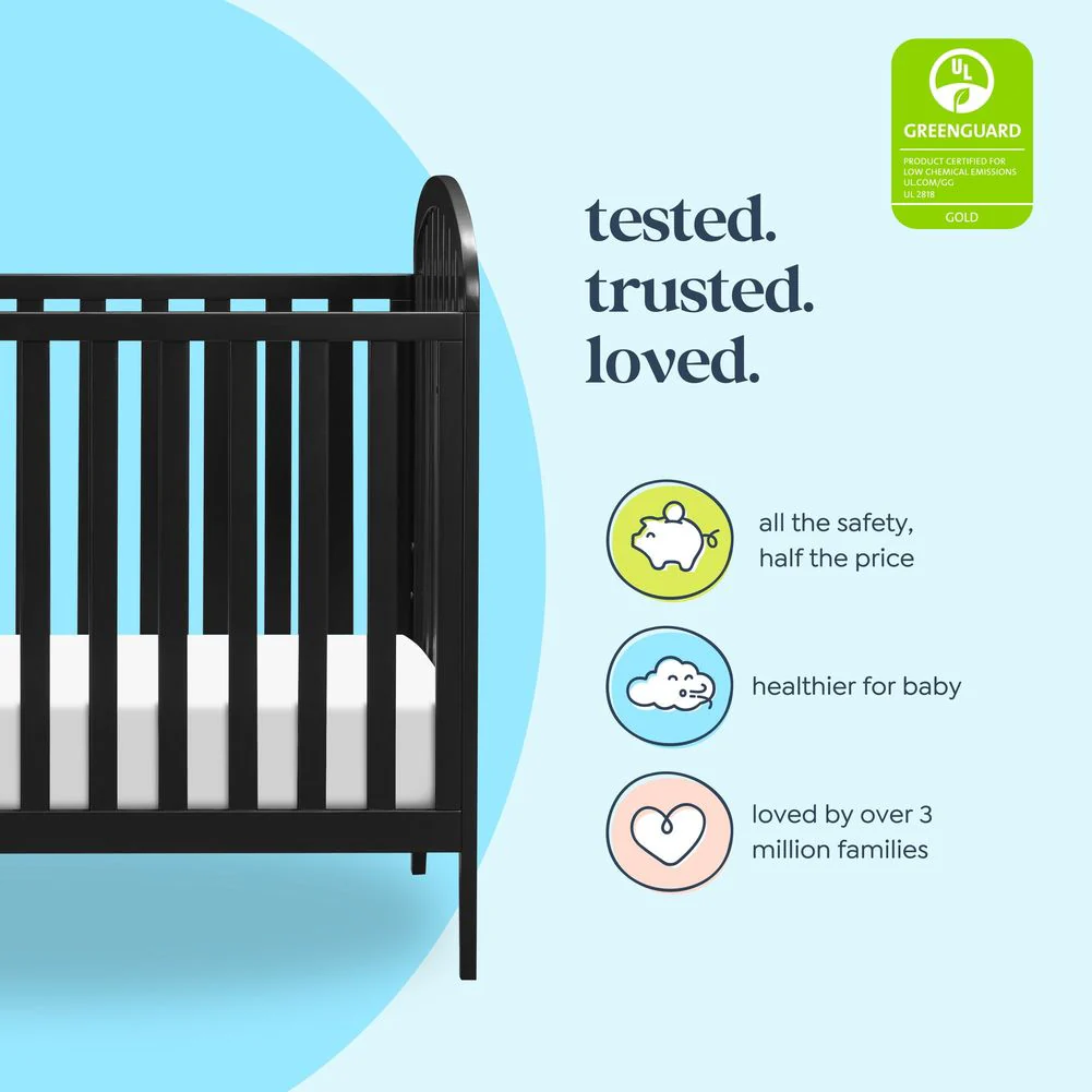 DaVinci Beau 3-in-1 Convertible Crib - Ebony - Image 4