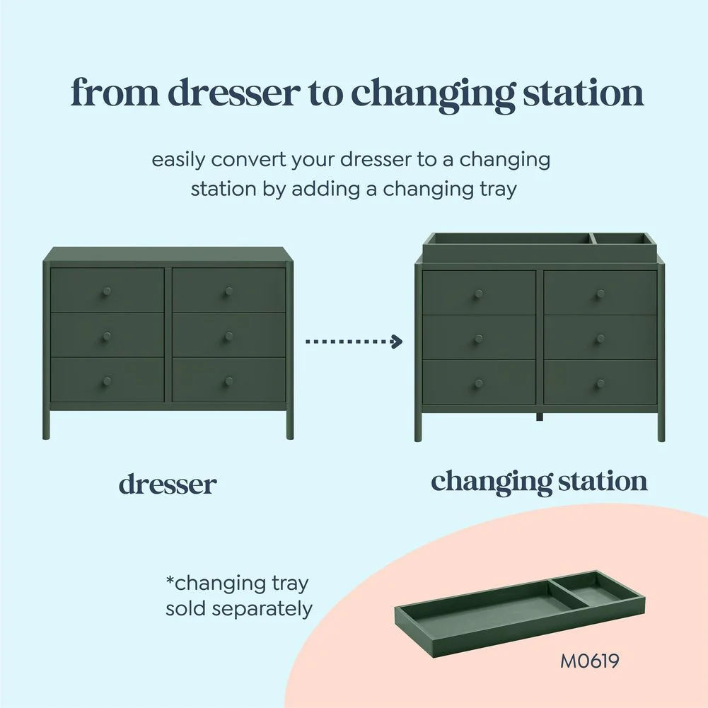 DaVinci Birdie 6-Drawer Dresser - Image 6