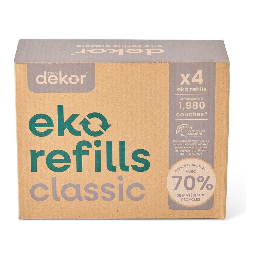 Dekor Eko Classic Diaper Pail Refills (4 Pack)