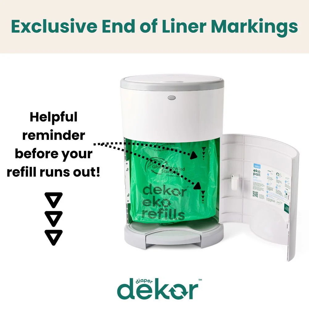 Dekor Eko Classic Diaper Pail Refills (4 Pack) - Image 6