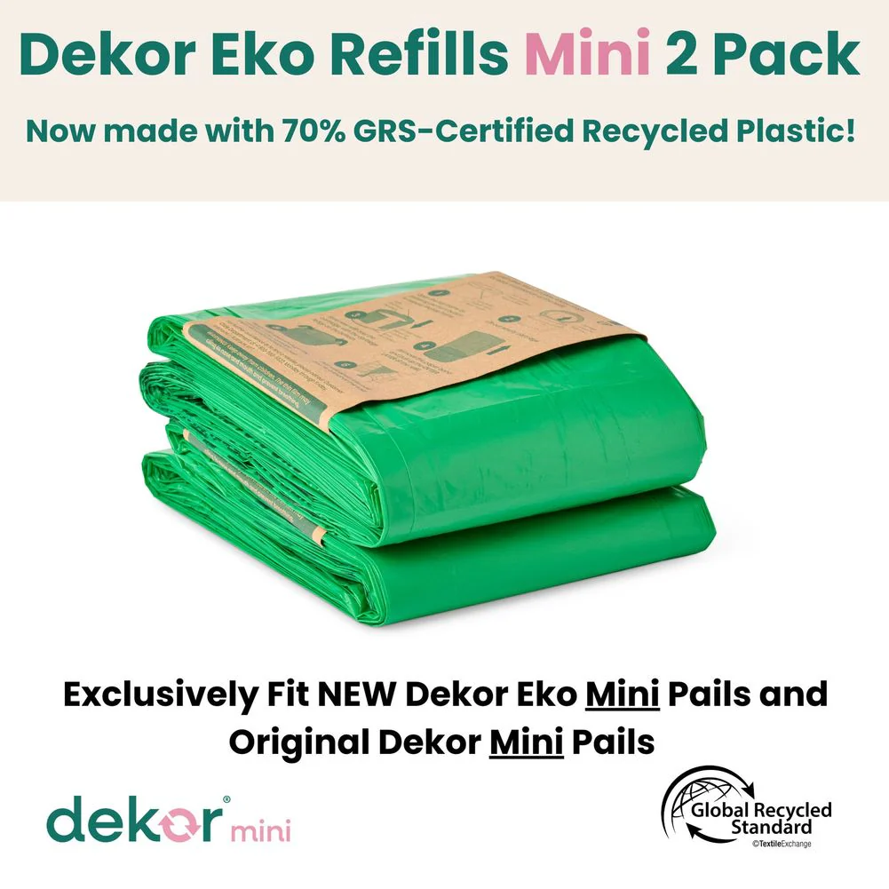 Dekor Eko Mini Diaper Pail Refills (2 Pack) - Image 2