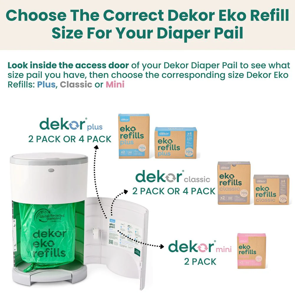 Dekor Eko Plus Diaper Pail - White - Image 7