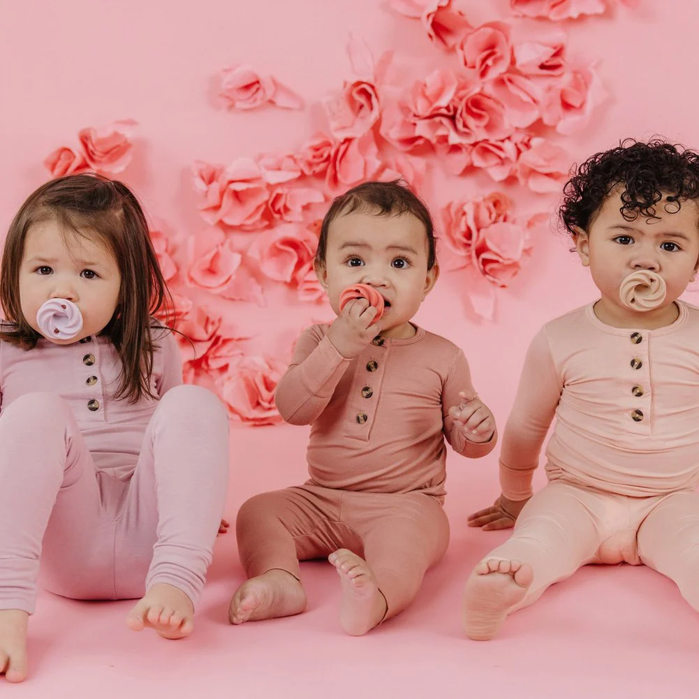 Doodle & Co. Holland Pop Pacifier - Blush/Smash Cake (Stage 1, 0 Months and up) - Image 5