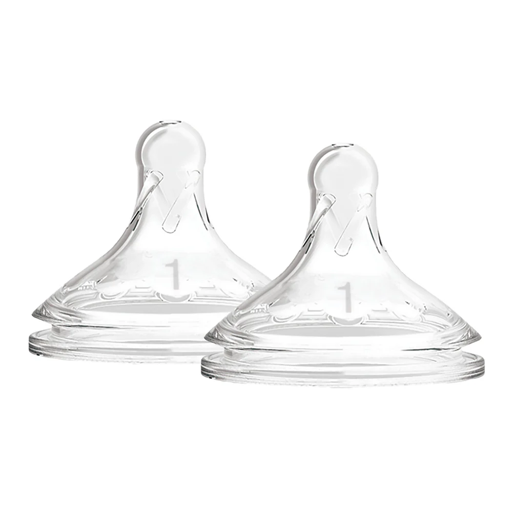 Dr. Brown's Options+ 2-Pack Wide Neck Nipples - Level 1 (0 Months+)
