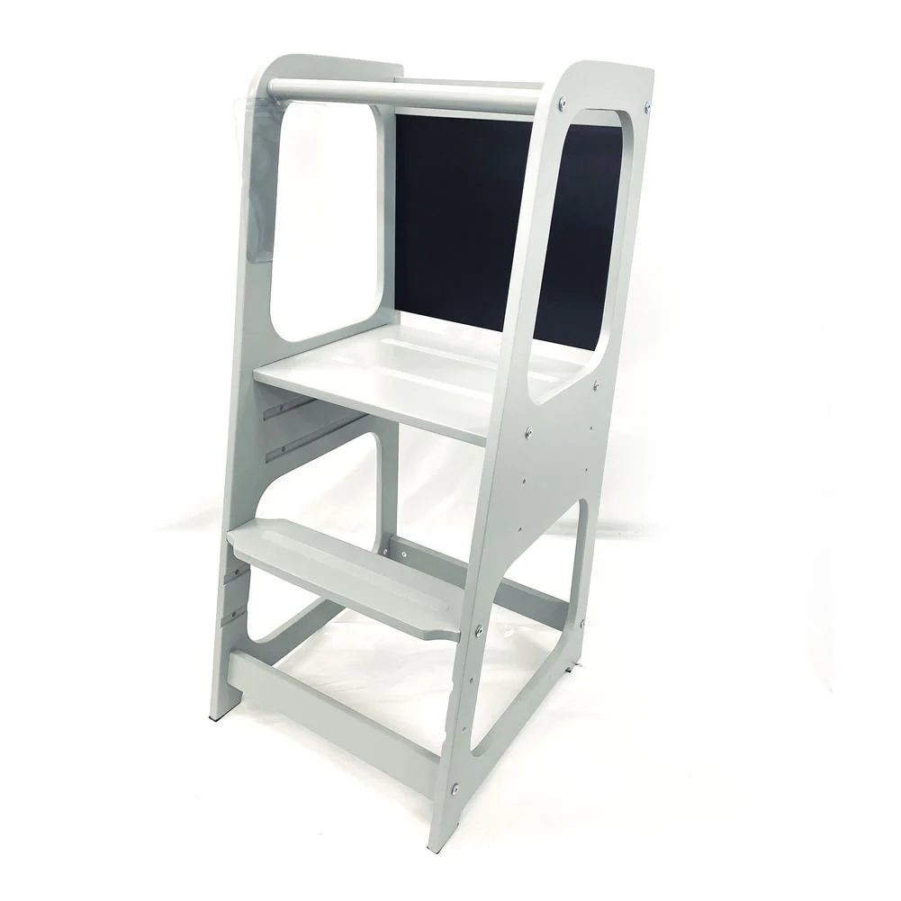 Dream on Me Explora Toddler Tower/Step Stool - Pebble Grey (Floor Model) - Image 2