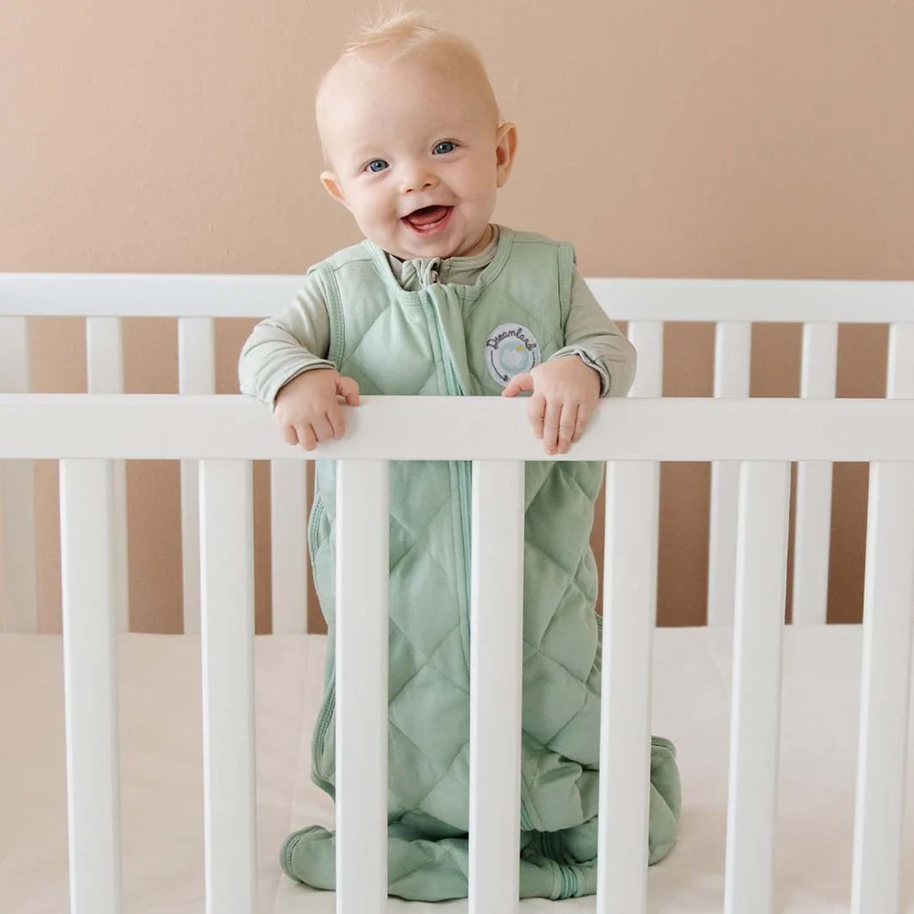 Dreamland Baby Dream Weighted Sleepsack - Green Sage (Small, 0-6 Months) - Image 3