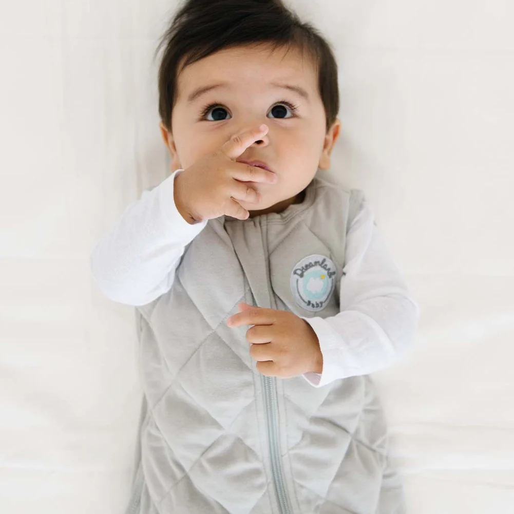 Dreamland Baby Dream Weighted Sleepsack - Moon Grey (Small, 0-6 Months) - Image 3