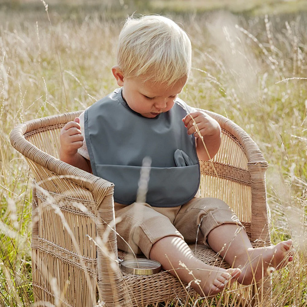 Elodie Baby Bib - Tender Blue Bunny - Image 2