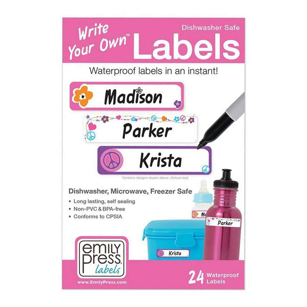 Emily Press Labels - Hippy Daze Hippy Daze