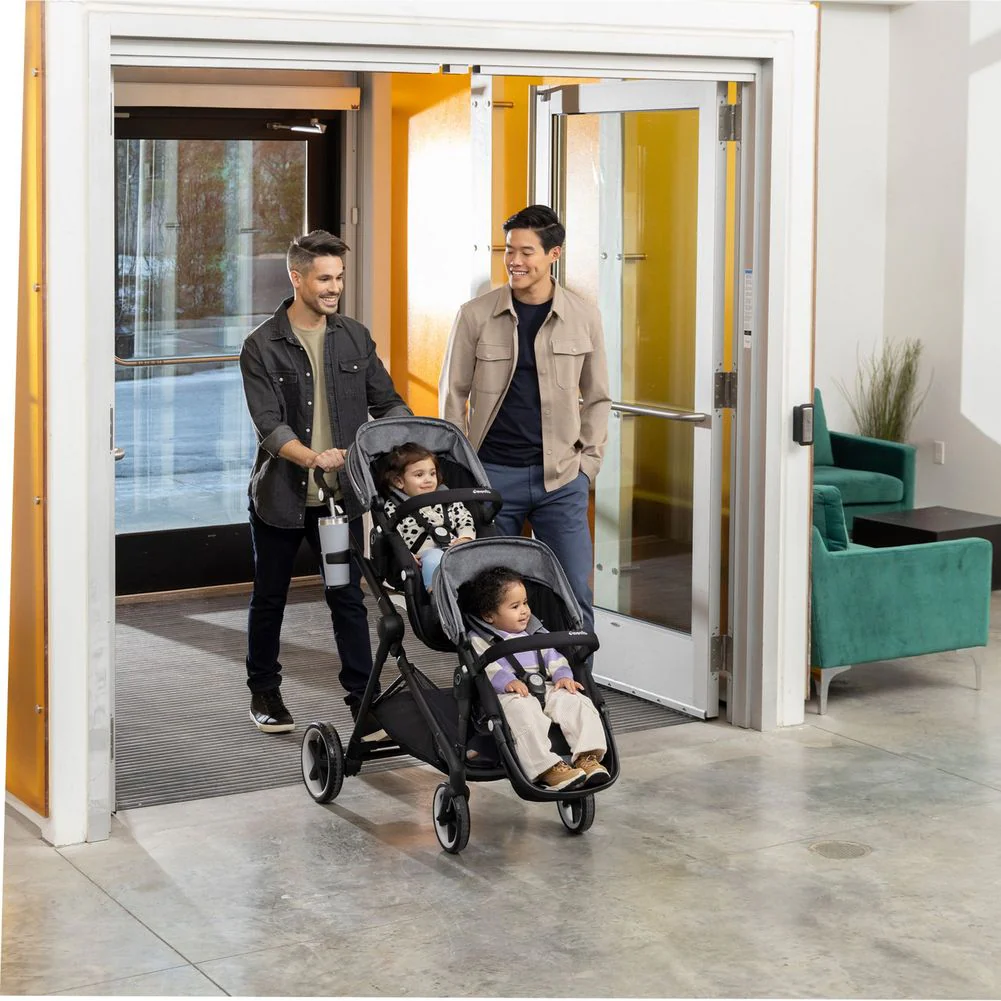 Evenflo GOLD Pivot Xpand Smart and LiteMax Infant Car Seat Modular Travel System - Moonstone - Image 18