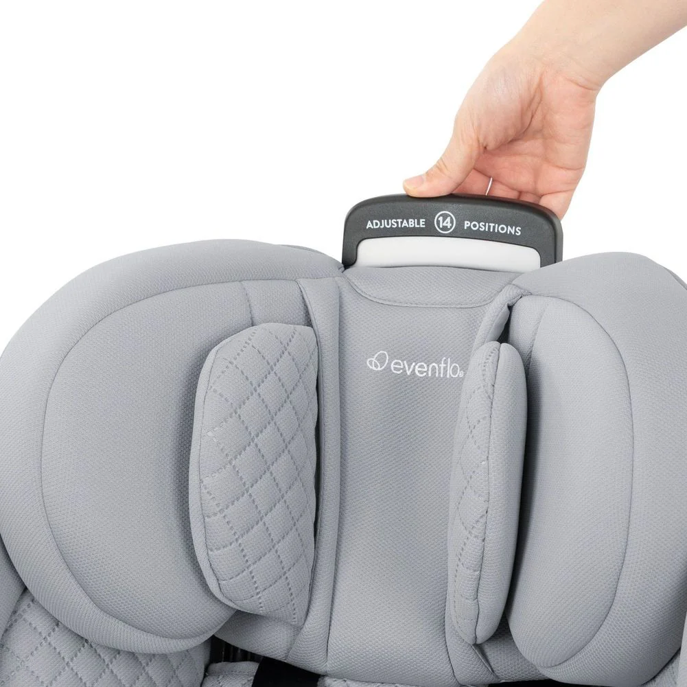 Evenflo GOLD Revolve360 Extend All-in-one Rotational Car Seat with SensorSafe - Quartz (Green & Gentle) - Image 7