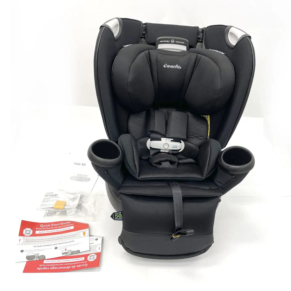 Evenflo GOLD Revolve360 Extend All-in-one Rotational Car Seat with SensorSafe - Onyx Black (Open Box) - Image 4