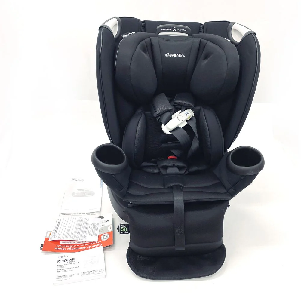 Evenflo GOLD Revolve360 Extend All-in-one Rotational Car Seat with SensorSafe - Onyx Black (Open Box) - Image 7