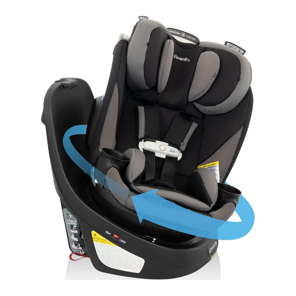 Evenflo GOLD Revolve360 Slim 2-in-1 Rotational Car Seat with SensorSafe