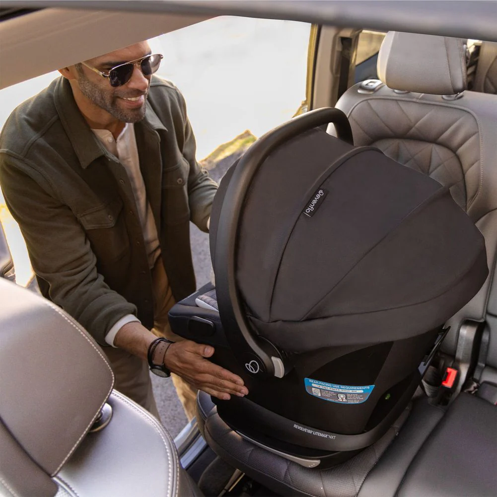 Evenflo Revolve180 LiteMax NXT Rotational Infant Car Seat - Cinder Black - Image 10