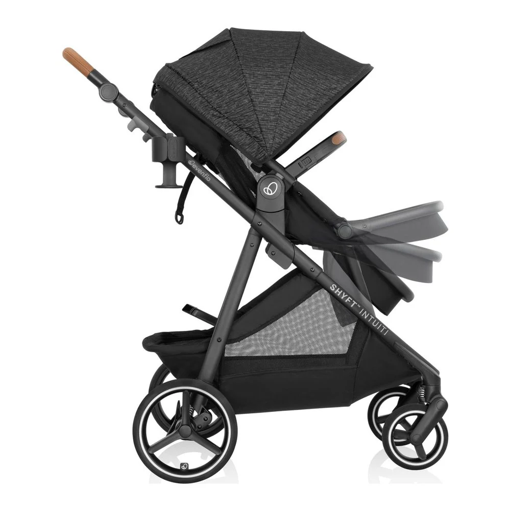 Evenflo Shyft Intuiti and Revolve180 LiteMax NXT Travel System - Black Shale - Image 6