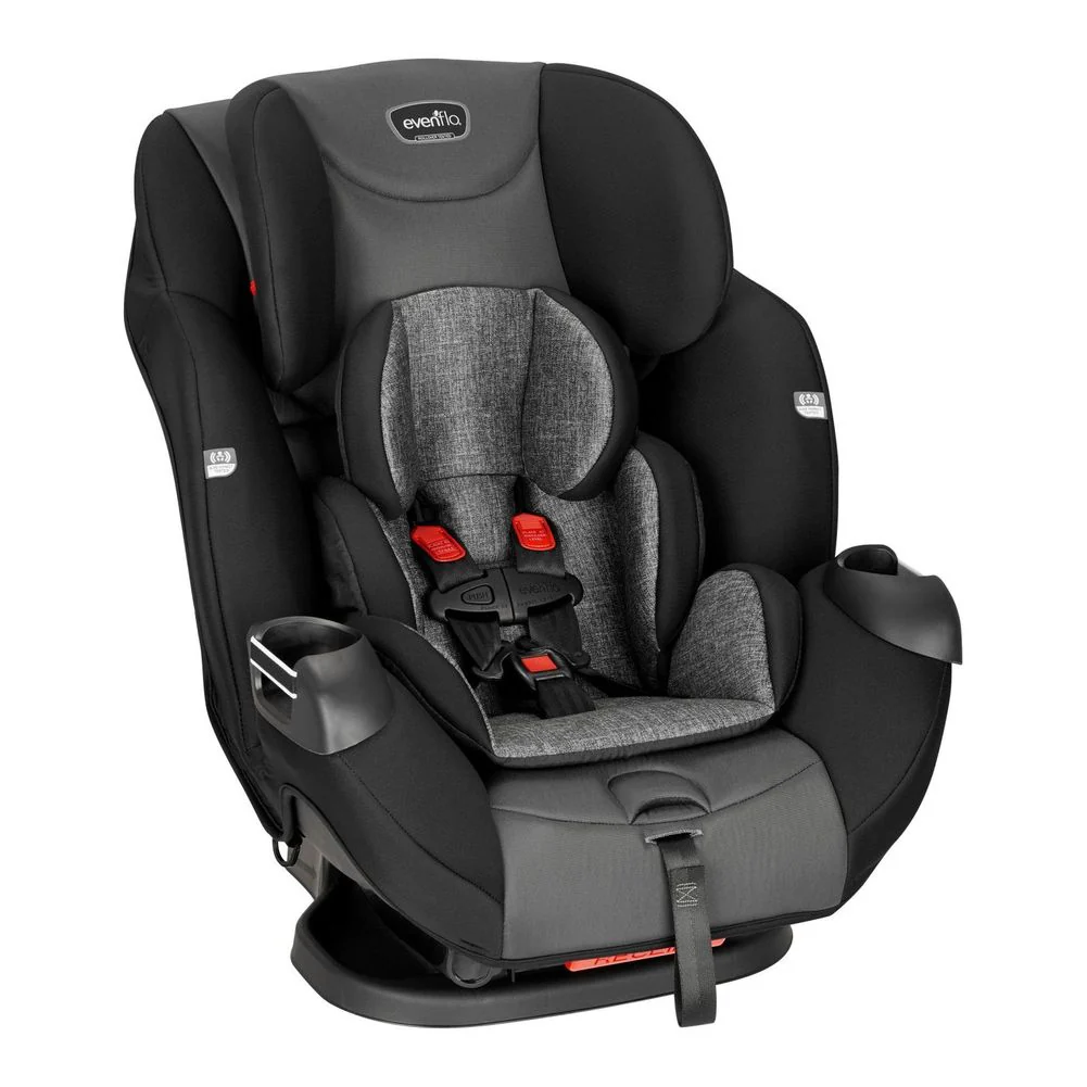 Evenflo Symphony Sport All-in-One Convertible Car Seat - Charcoal Shadow - Image 3