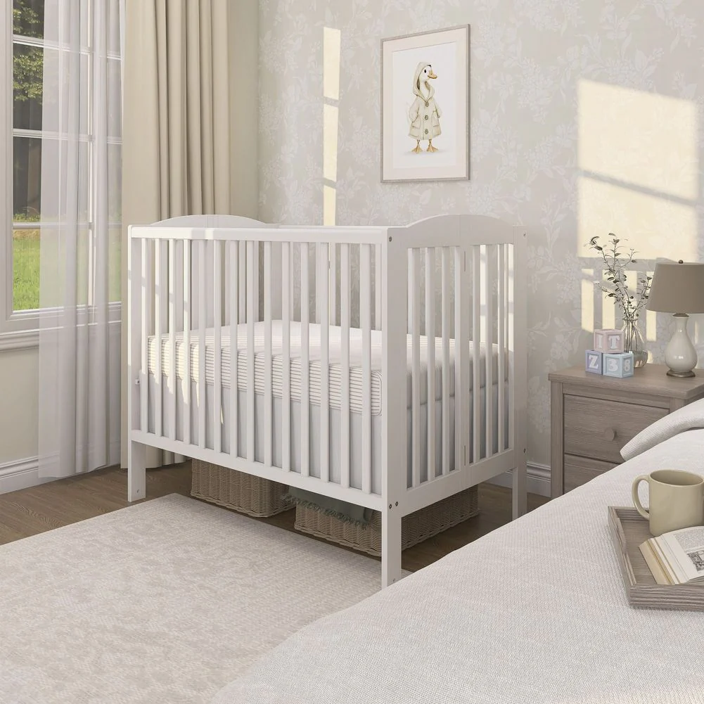Evolur Folding Full-Size Crib - White - Image 7