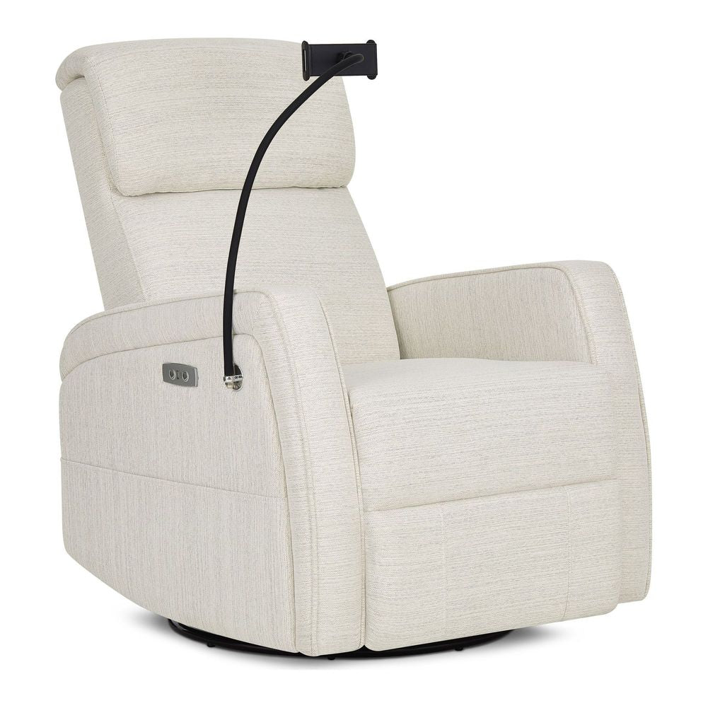 Evolur Lorene Power Recline Glider with Swivel Base and Device Holder - Image 2