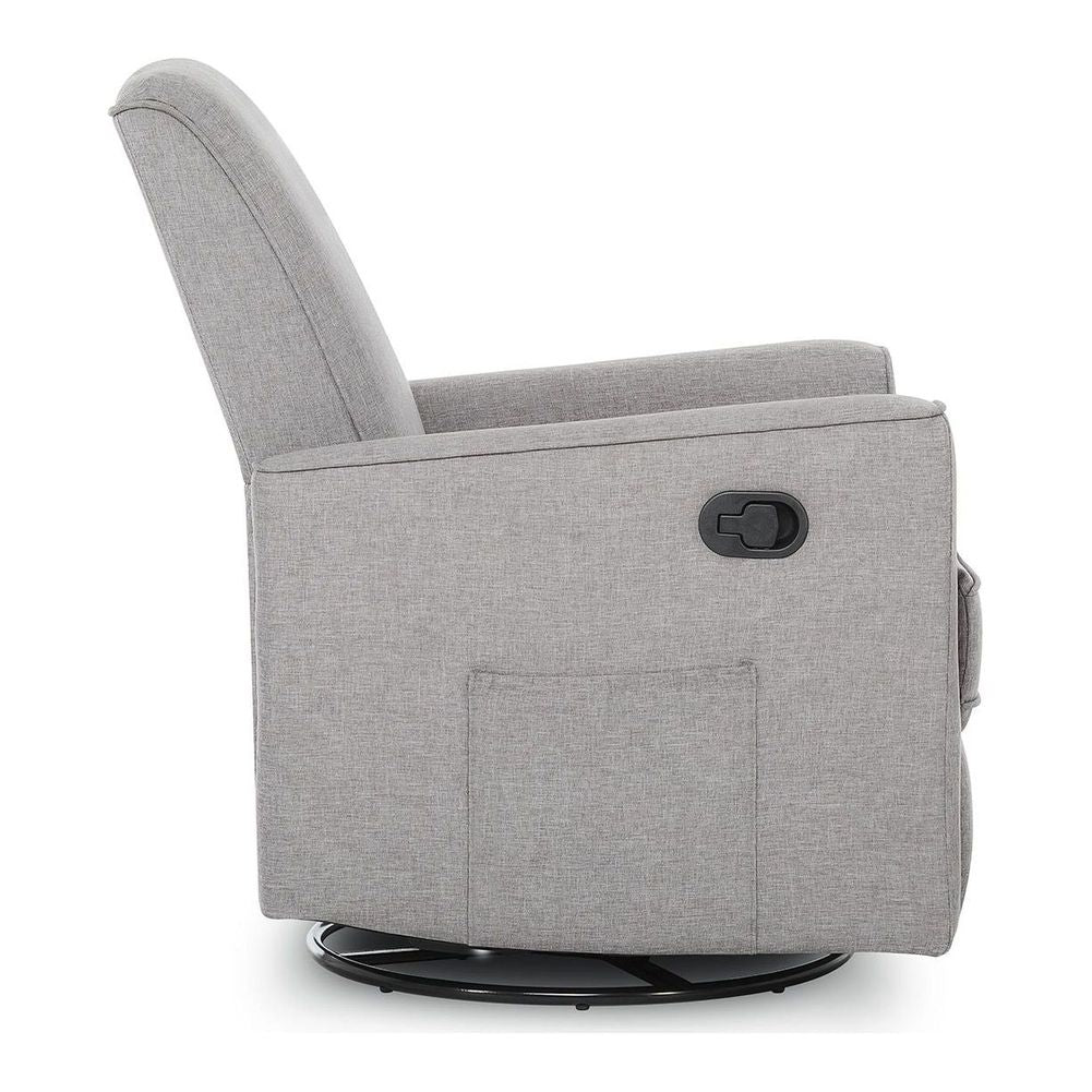 Evolur Monroe Glider, Recliner with Swivel Base - Luxe Grey - Image 4