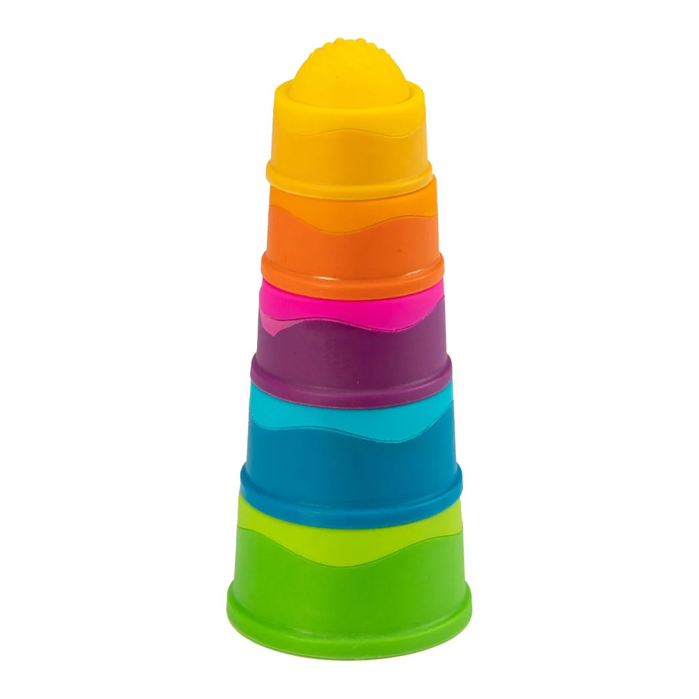 Fat Brain Toys Dimpl Stack Sensory Infant Toy