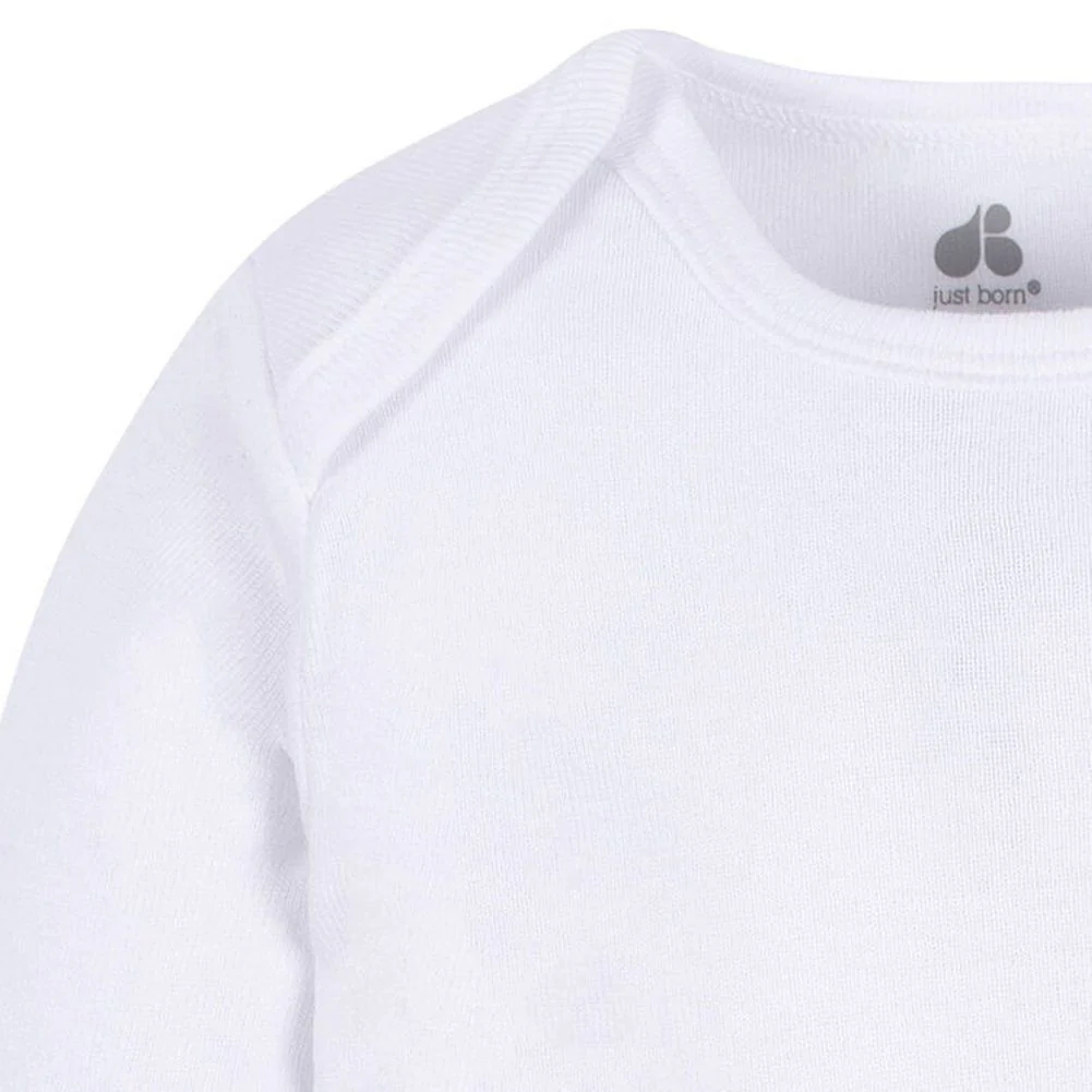 Gerber Long-Sleeve Onesie - White - Image 2