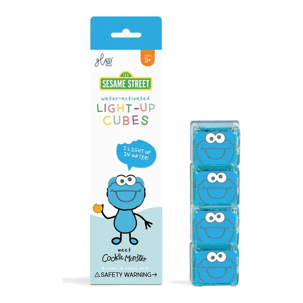 Glo Pals NEW! 4-Pack Replacement Sesame Street Light-Up Cubes - Image 3