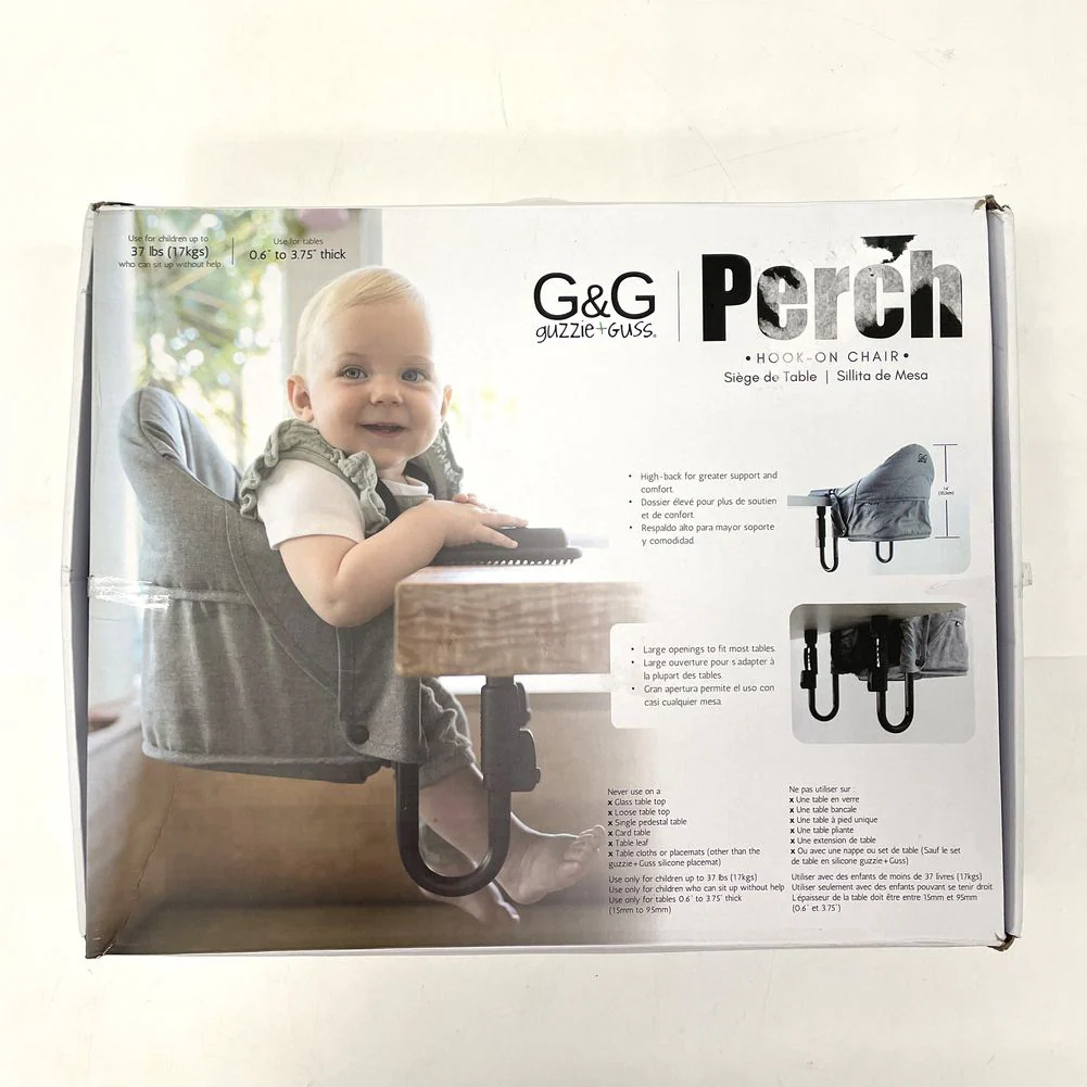 Guzzie + Guss Perch Hanging High Chair - Black (Open Box) - Image 2