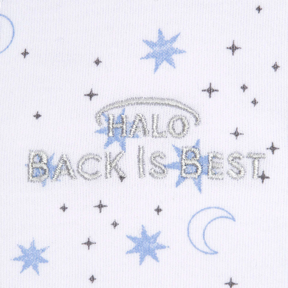 Halo Cotton Sleepsack Swaddle 1.5ToG - Midnight Moons Blue (Small, 13-18 lbs) - Image 3