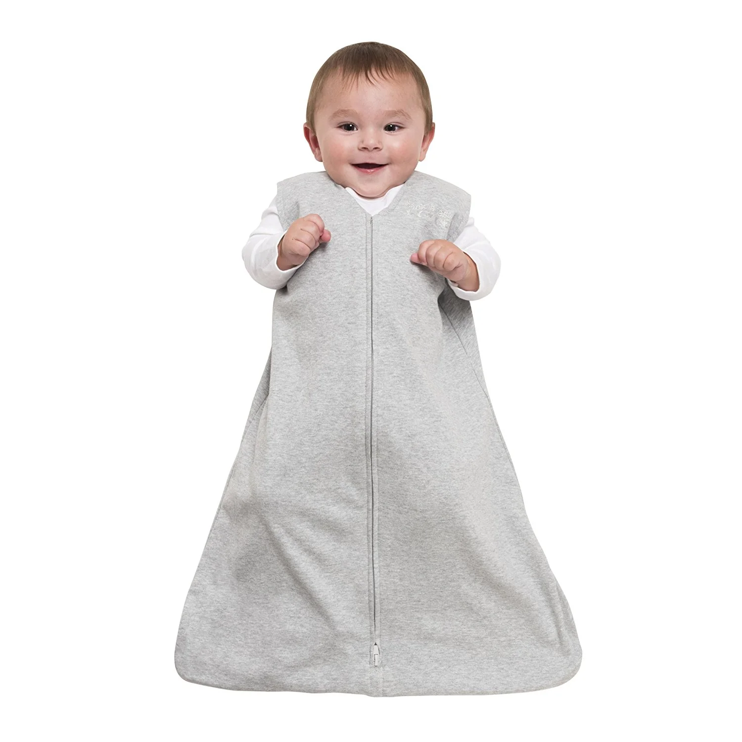 HALO Cotton SleepSack Wearable Blanket 0.5 ToG - Heather Grey (Extra Large, 26-36 lbs) - Image 2