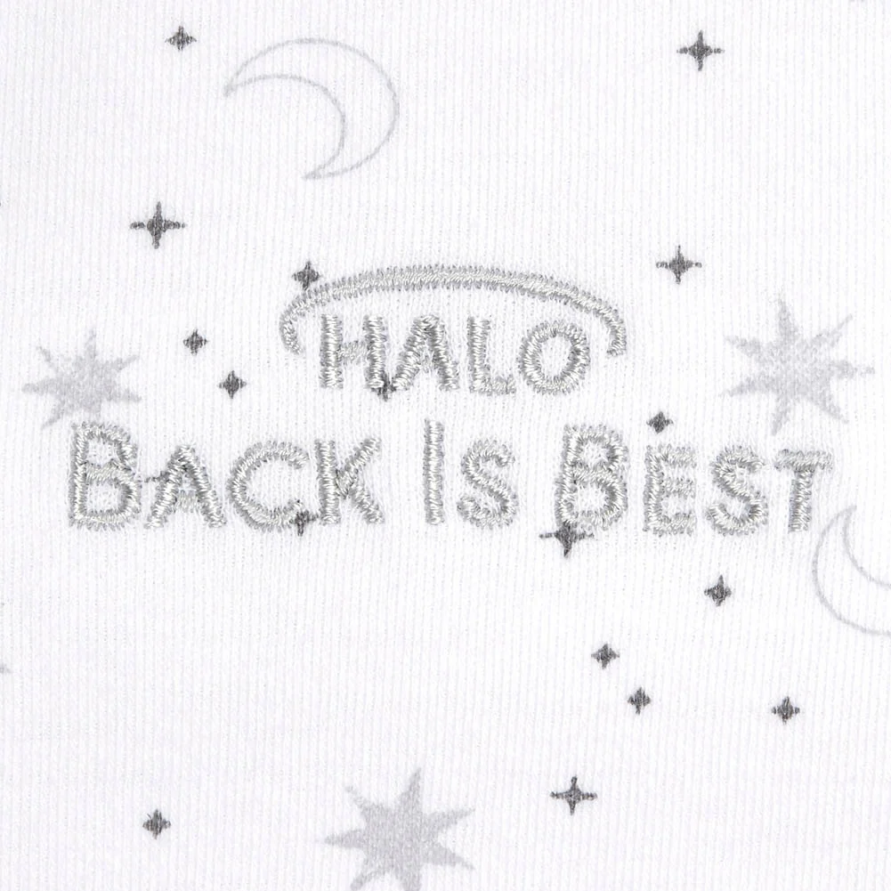 Halo Cotton Sleepsack Wearable Blanket  0.5ToG - Midnight Moons Grey (Large, 22-28 lbs) - Image 3