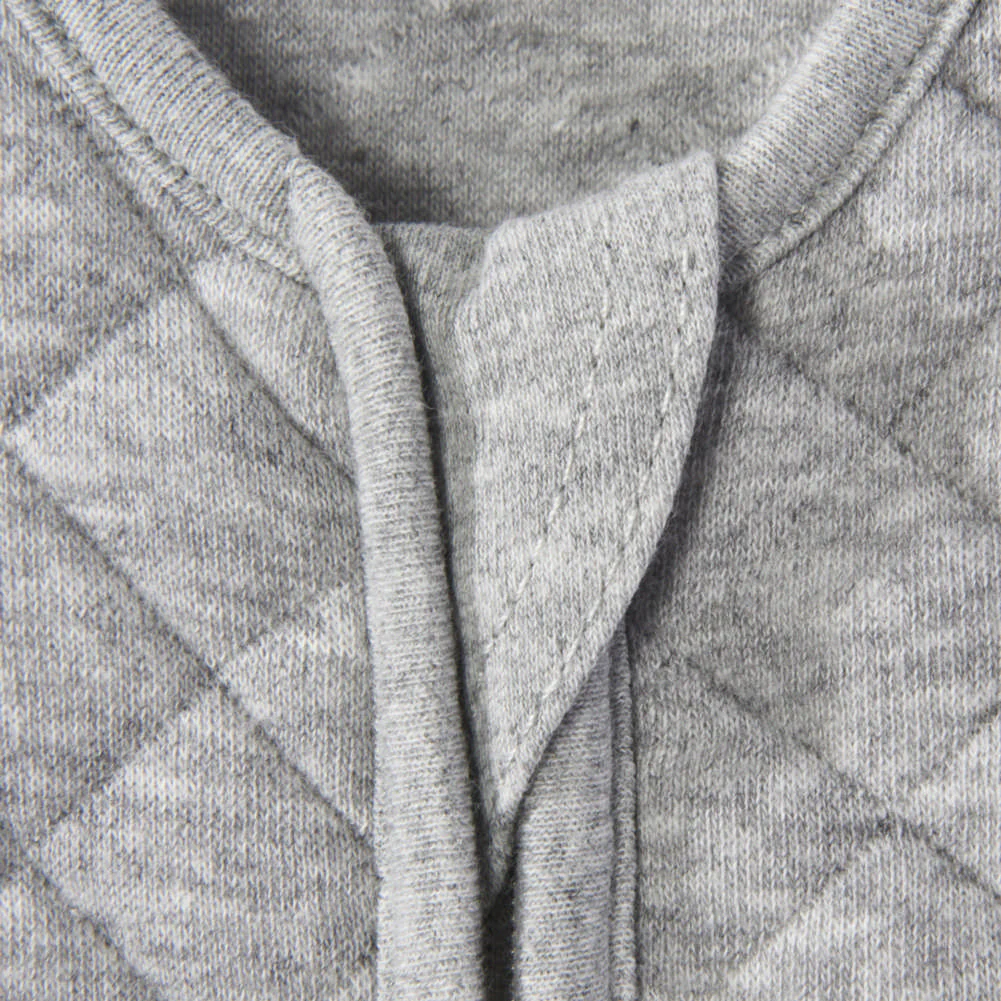 HALO Cottone SleepSack Easy Transition - Quilted Grey Heather (Medium, 19-24 lbs) - Image 4