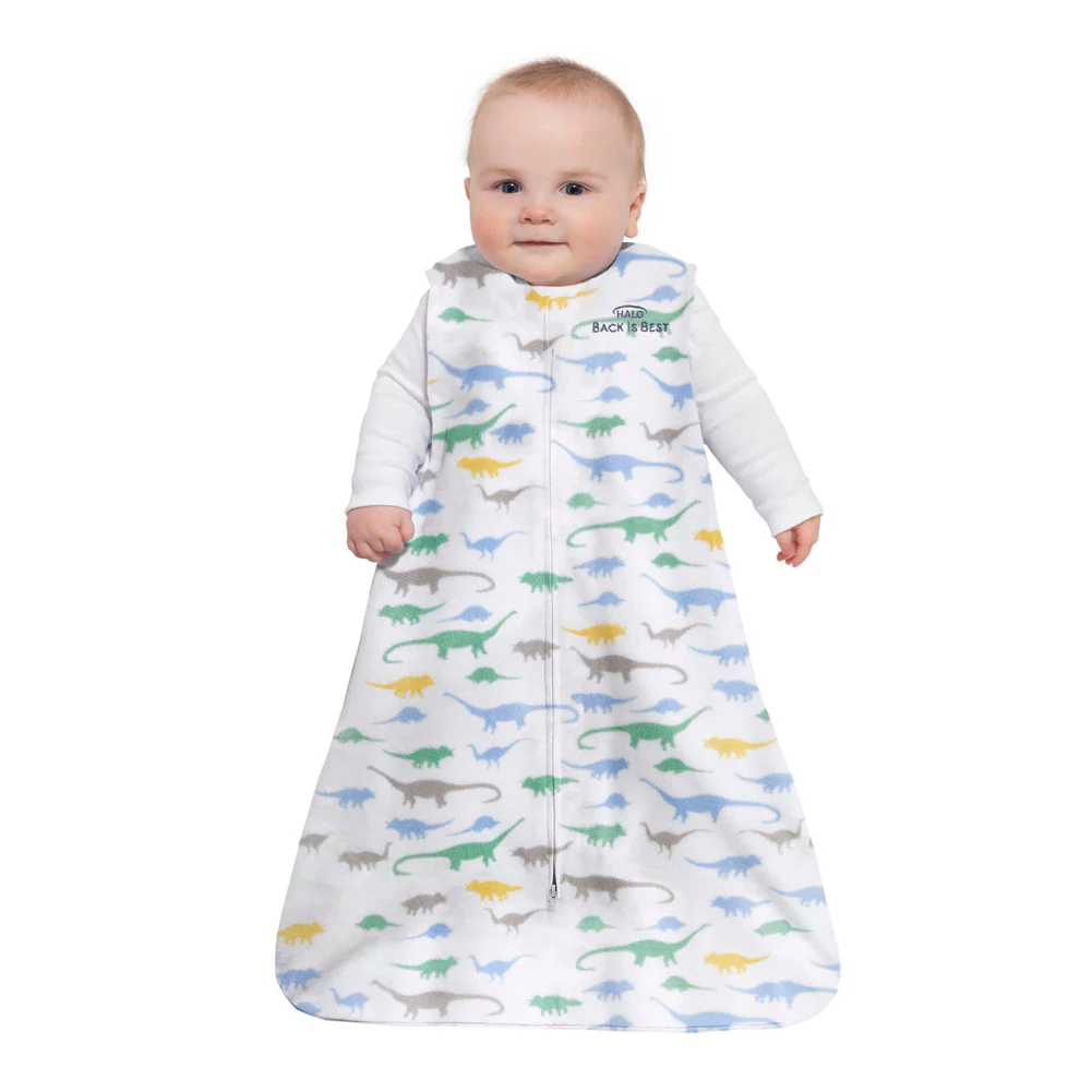 Halo Micro Fleece Sleepsack Wearable Blanket 1.0ToG - Dinos (Medium, 16-24 lbs) - Image 2