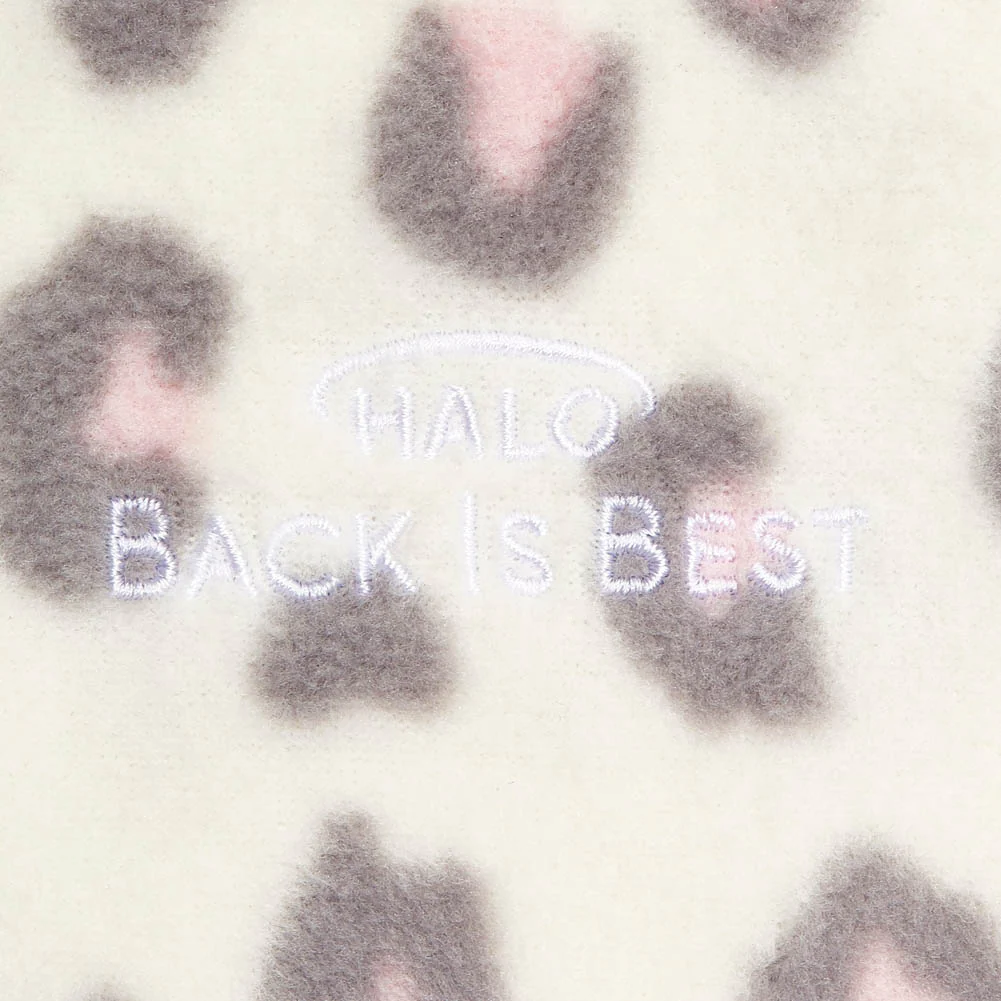 Halo Micro Fleece Sleepsack Wearable Blanket 1.0ToG - Leopard Pink (Small, 10-18 lbs) - Image 3