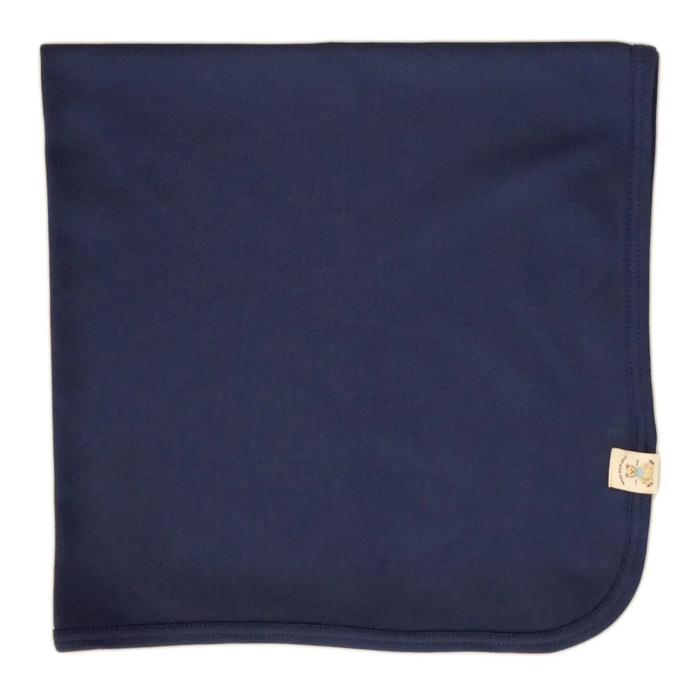 Itty Bitty Baby Ringspun Cotton interlock Blanket - Deep Lake - Image 2