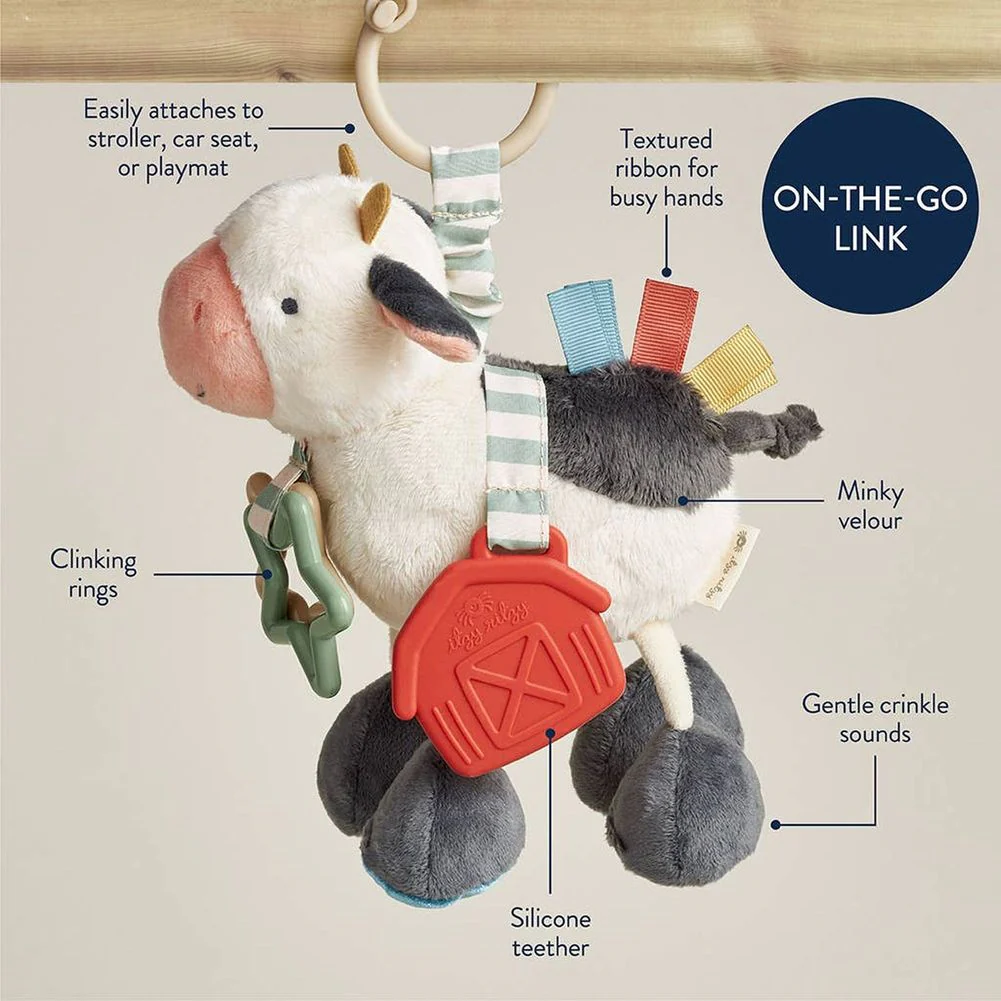 Itzy Ritzy Itzy Friends Link & Love Teething Activity Plush Toy - Image 2