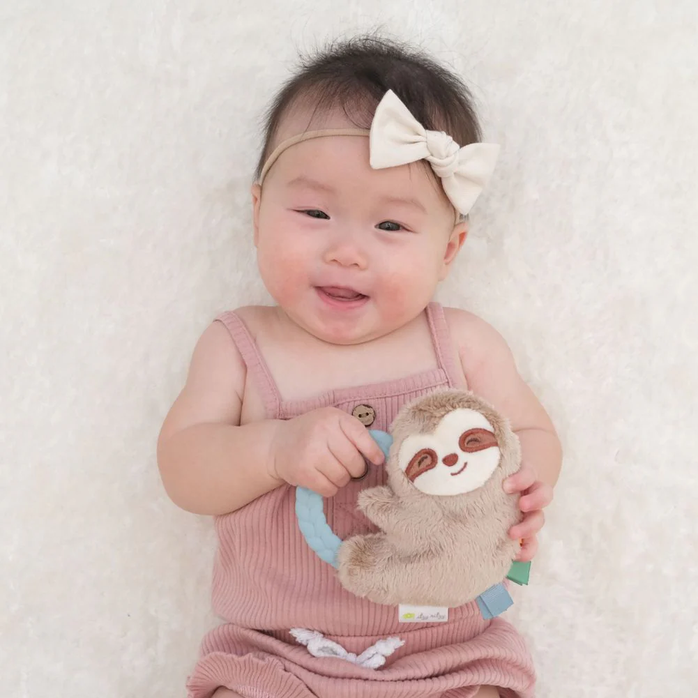 Itzy Ritzy Ritzy Rattle Pal Plush Rattle and Teether Toy - Image 4