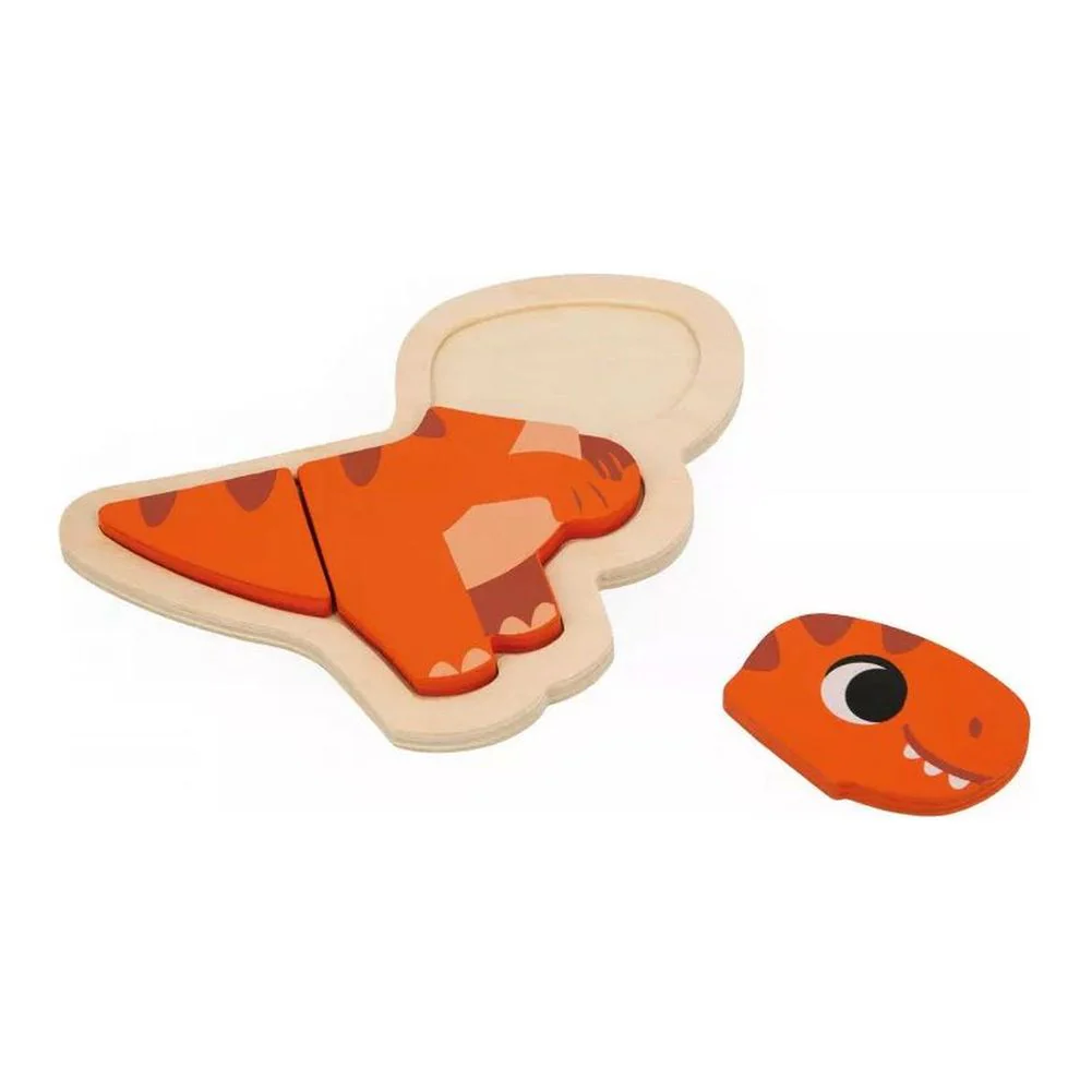Janod 4 Progressive Wooden Puzzles- Dinos - Image 4