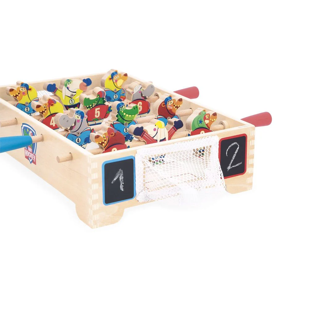Janod Applepop Mini Table Hockey Champion Wooden Toy Set - Image 4