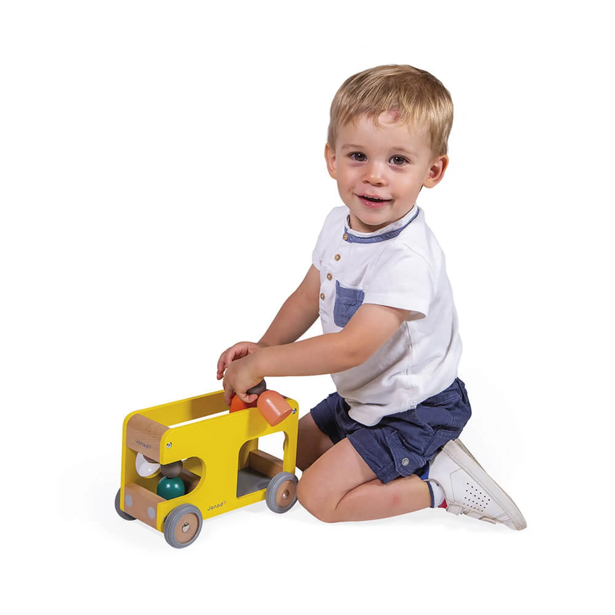 Janod Bolid School Bus Wooden Toy - Image 5