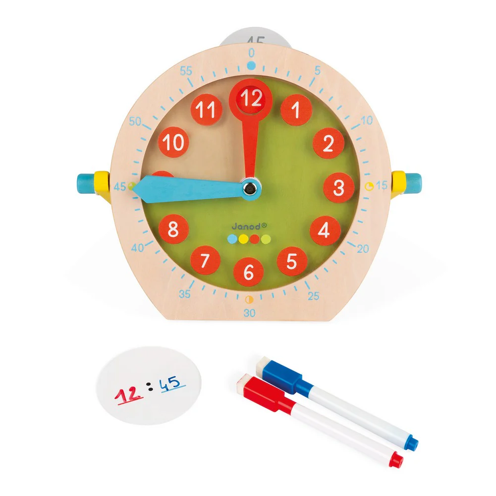 Janod ESSENTIEL Learn to Tell The Time Educational Activity Toy - Image 3