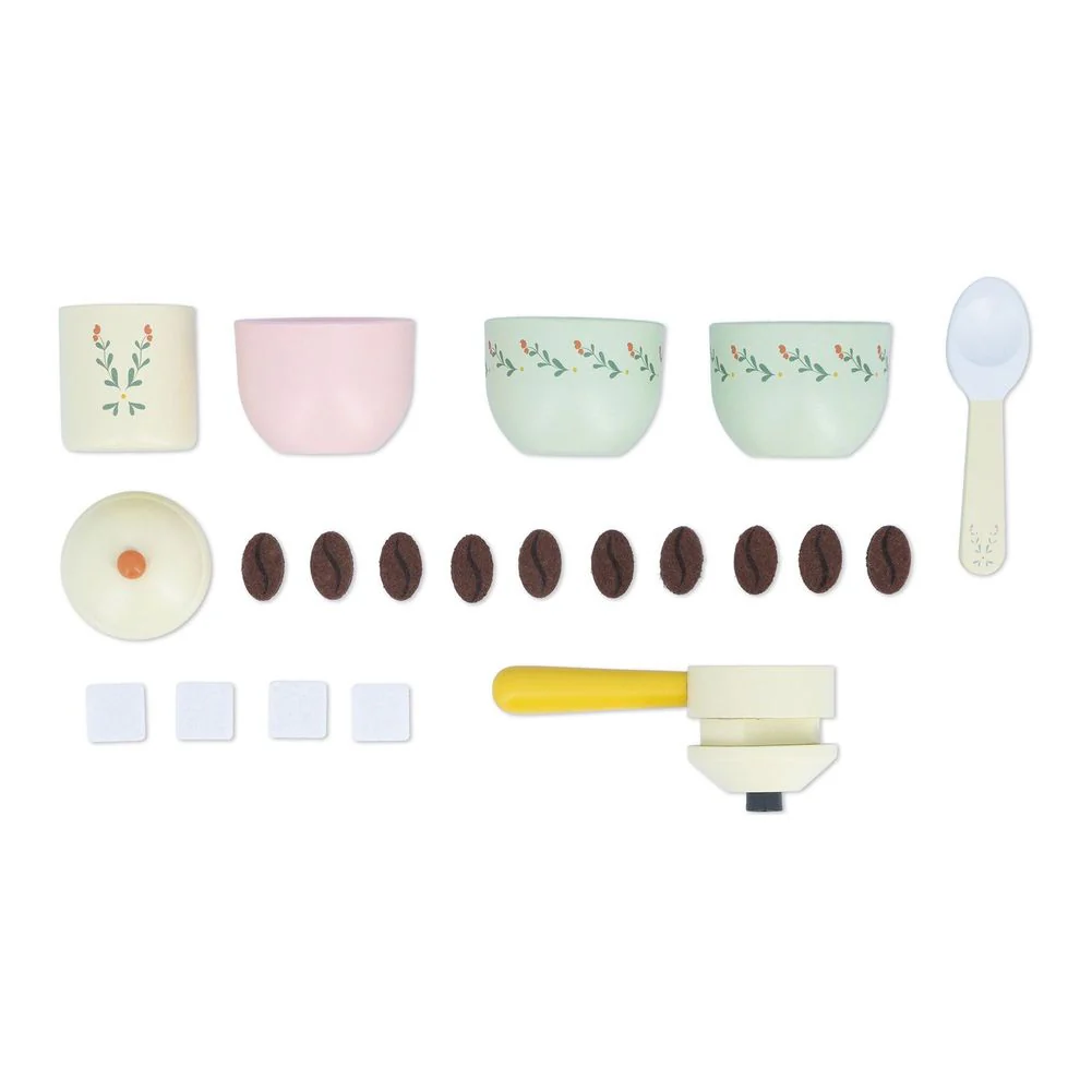 Janod Mamie Soleil Coffee Maker Wooden Toy Set - Image 5