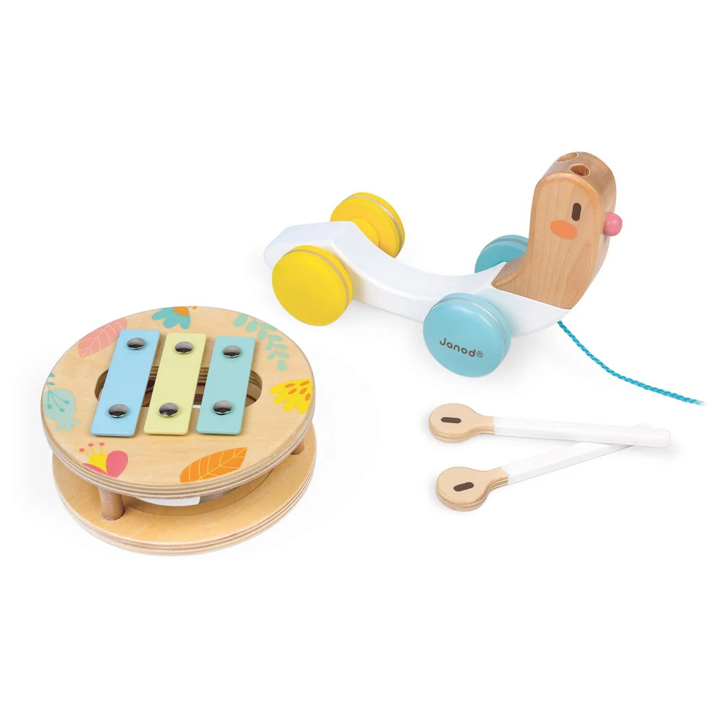 Janod Pure Pull-Along Snail 2-in-1 Learning Toy - Image 4
