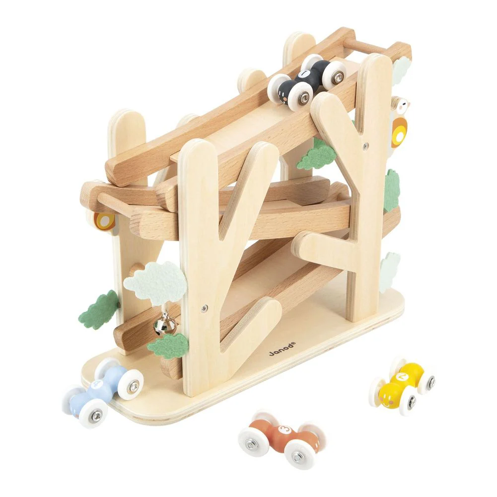 Janod Sweet Cocoon Ant Racing Track Wooden Toy Set