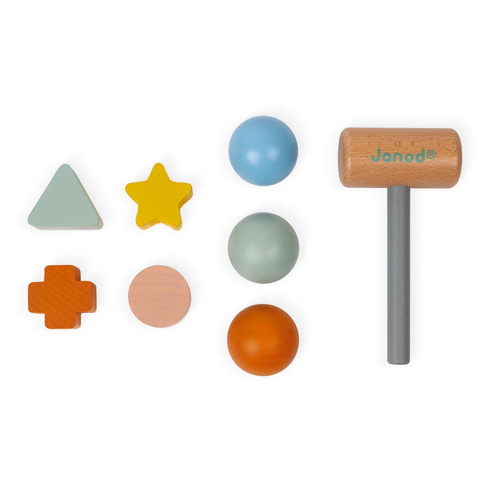 Janod Sweet Cocoon Tap Tap Shape Sorter Activity Toy - Image 5