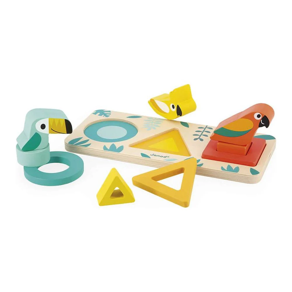 Janod Tropik My First Shapes Wooden Toy - Image 3