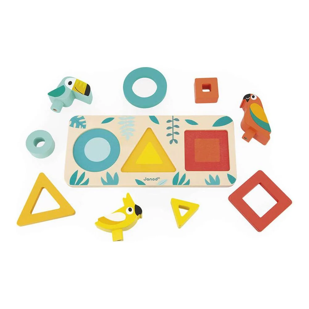 Janod Tropik My First Shapes Wooden Toy - Image 4